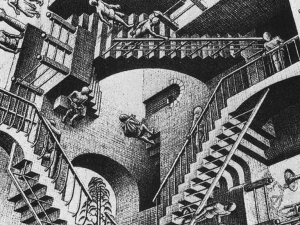 Relatividad, M.C. Escher